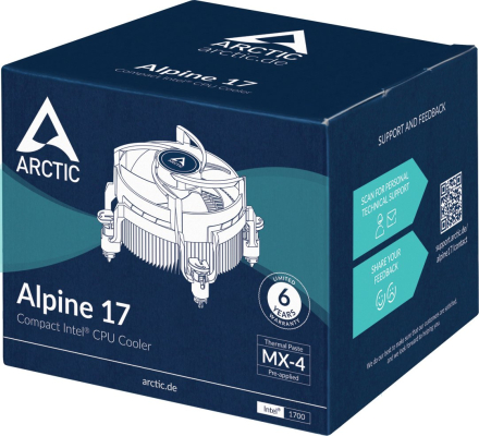 Arctic Alpine 17 (Intel 1700, TDP 95W)