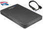 Preview: 2.5" (6,35cm) LogiLink USB 3.0 Festplattengehäuse LED Anzeige, Schwarz (für SATA HDD / SSD)