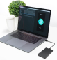 Preview: 2.5" (6,35cm) LogiLink USB 3.0 Festplattengehäuse LED Anzeige, Schwarz (für SATA HDD / SSD)