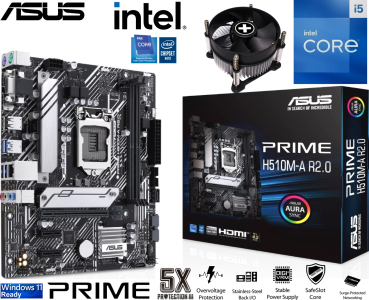 Intel Core i5-11400 - Intel Kühler - ASUS Prime H510M-A R2.0