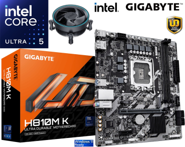 Intel Core Ultra 5 225F - Intel Kühler - GIGABYTE H810M K