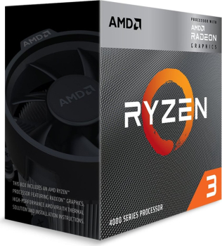 AMD Ryzen 3 4300G Box (Radeon Grafik, 4 Kerne, 8 Threads, 3.80 GHz / Turbo 4.00 GHz)