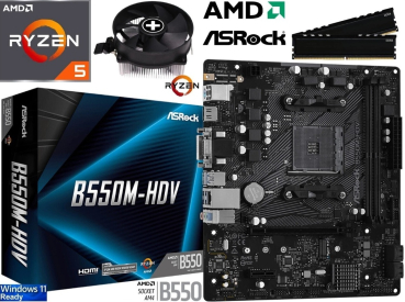 AMD Ryzen 5 5600  - 16GB DDR4 - ASRock B550M-HDV