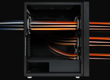 LC-Power Gaming 802B Black_Wanderer_X, schwarz, Glasfenster