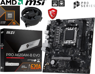 AMD Ryzen 5 8500G - AMD Kühler - MSI PRO A620AM-B EVO