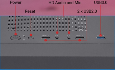 AeroCool Hexform, inkl. 3x Lüfter LED RGB, Glasfenster