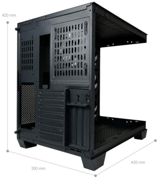 LC-Power Gaming 809B Dark Storm_X, Glasfenster