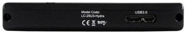 2.5" (6,35cm) LC-Power USB 3.0 Festplattengehäuse, Schwarz (für SATA HDD / SSD)