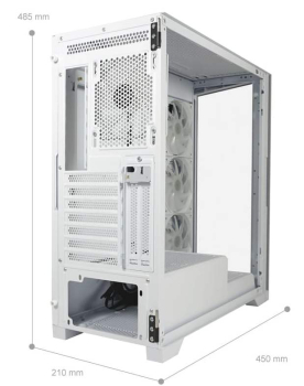 LC-Power Gaming 806W Crosswind_X, weiß, Glasfenster