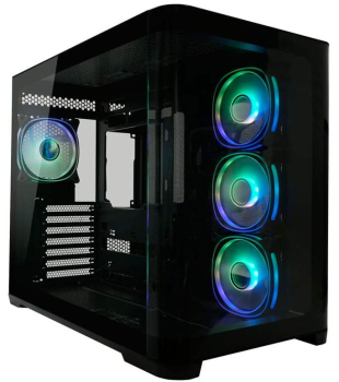 Preview: LC-Power Gaming 8001B Pro-Storm Dark, schwarz, Glasfenster