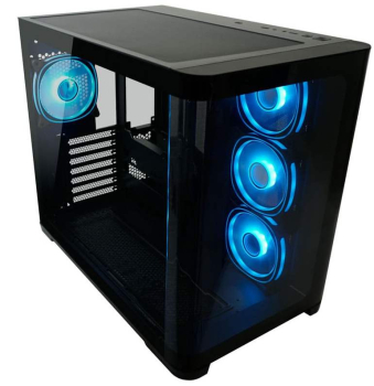 Preview: LC-Power Gaming 8001B Pro-Storm Dark, schwarz, Glasfenster