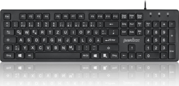 Perixx Periboard-117 schwarz, USB, DE