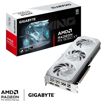 16GB GDDR6 Radeon RX 9060 XT GIGABYTE Gaming OC ICE 16G