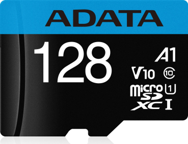 Preview: 128GB ADATA Premier microSDXC Class 10 (UHS-I U1, A1, inkl.SD-Adapter)