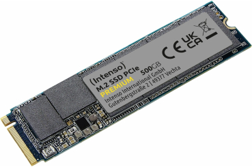 500GB SSD M.2 PCIe 3.0 NVMe Intenso PREMIUM (Lesen: 2100 / Schreiben: 1700)