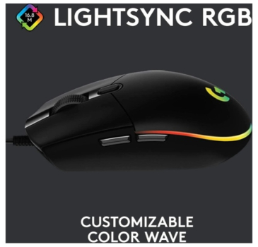 Logitech G102 Lightsync Black