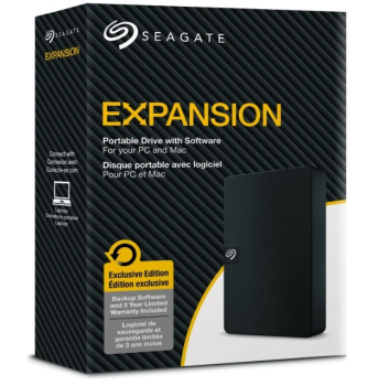 2TB HDD Extern Seagate Expansion Portable +Rescue 2,5" USB 3.0 Schwarz