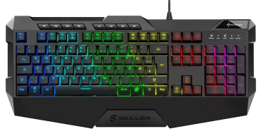 Preview: Sharkoon Skiller SGK4 Gaming-Tastatur mit RGB-Hintergrundbeleuchtung