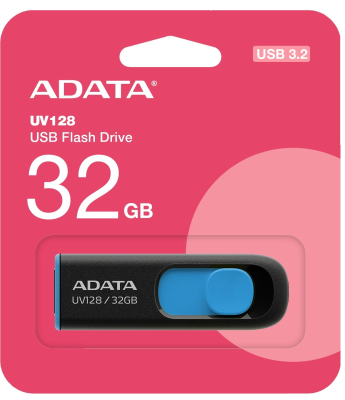 32GB ADATA USB Flash Laufwerk USB 3.2 Gen1 (Schwarz / Blau)