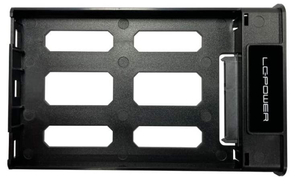 2.5" (6,35cm) LC-Power USB-C Festplattengehäuse LED Anzeige, Schwarz (für SATA HDD / SSD)