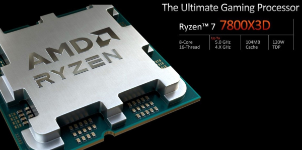 AMD Ryzen 7 7800X3D Tray (8 Kerne, 16 Threads, 4.20 GHz / Turbo 5.00 GHz)
