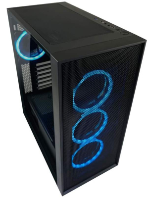 LC-Power Gaming 802B Black_Wanderer_X, schwarz, Glasfenster