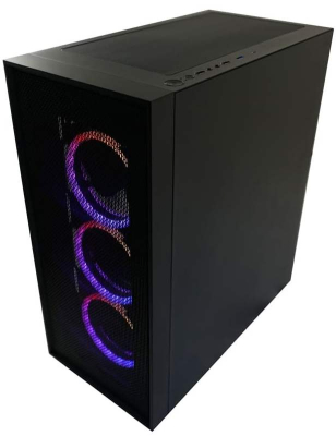 LC-Power Gaming 802B Black_Wanderer_X, schwarz, Glasfenster