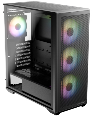 LC-Power Gaming 811B Meshwork_XL Dark, schwarz, Glasfenster