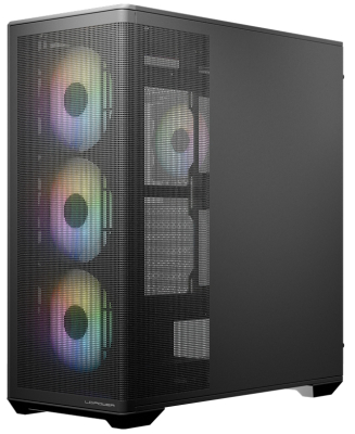 LC-Power Gaming 811B Meshwork_XL Dark, schwarz, Glasfenster