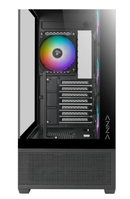 AZZA Tiara 501B, schwarz, Glasfenster