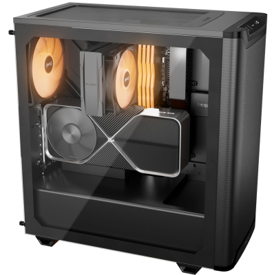 be quiet! Pure Base 501 DX Black, Glasfenster