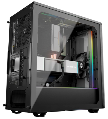 be quiet! Pure Base 501 DX Black, Glasfenster