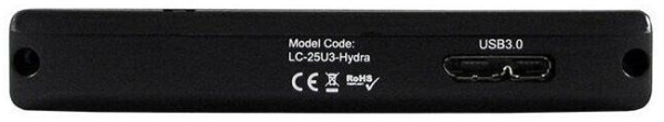 2.5" (6,35cm) LC-Power USB 3.0 Festplattengehäuse, Schwarz (für SATA HDD / SSD)