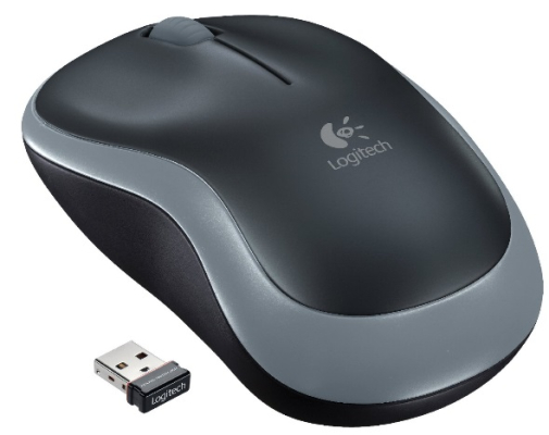 Logitech M185 Funkmaus schwarz/grau, USB