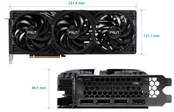 16GB GDDR7 GeForce RTX 5070 Ti Palit GamingPro-S