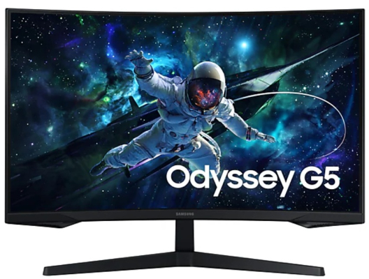 32" (80cm) Samsung Odyssey G5 WQHD 2560 x 1440 Curved Gaming Monitor 1ms 165Hz (HDMI, DisplayPort)