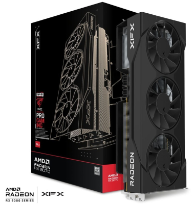 16GB GDDR6 Radeon RX 9070 OC XFX Swift Triple 90mm Fan Gaming Edition