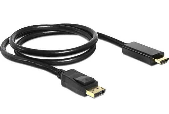 LogiLink DisplayPort auf HDMI Adapterkabel 2m (ST - ST, vergoldet, 4K)