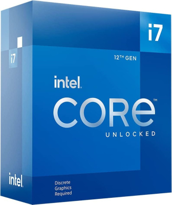 Intel Core i7-12700KF Box (12 Kerne, 20 Threads, 3.60 GHz / Turbo 5.00 GHz)