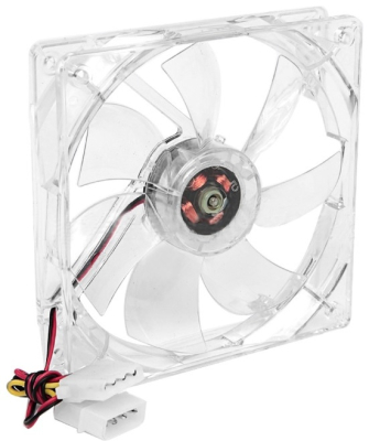 120mm LogiLink LED-Lüfter blau, Gehäuselüfter (4-Pin Molex)