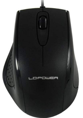 LC-Power M710B Optical USB Maus (3-Tasten, 800dpi, beidhändig)