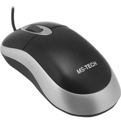 MS-Tech SM-25 Optical Maus USB (3-Tasten, beidhändig)