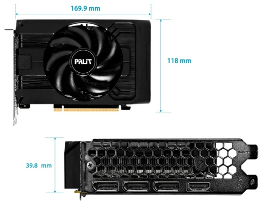 8GB GDDR6 GeForce RTX 5050 Palit StormX