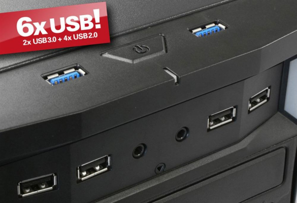 PC Gaming Intel Core i7-4770 / 16GB DDR3 / 256GB SSD Pro + 1TB HDD / GeForce GTX 960 / DVD-Rom / Sound / GLAN / W10P / B-Ware