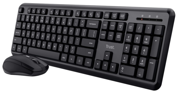 Trust TKM-350 Kabellose Silent Desktop-Set (Funk Tastatur & Maus)