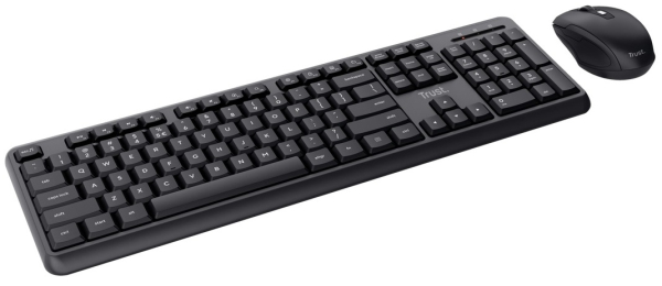 Trust TKM-350 Kabellose Silent Desktop-Set (Funk Tastatur & Maus)