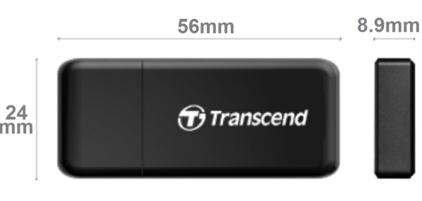 Transcend TS-RDF5K Cardreader USB 3.0 extern (up to Lesen: 90MB/s / Schreiben: 60MB/s)